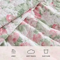 Laura Ashley Sweet Memories 3-pc. Reversible Quilt Set