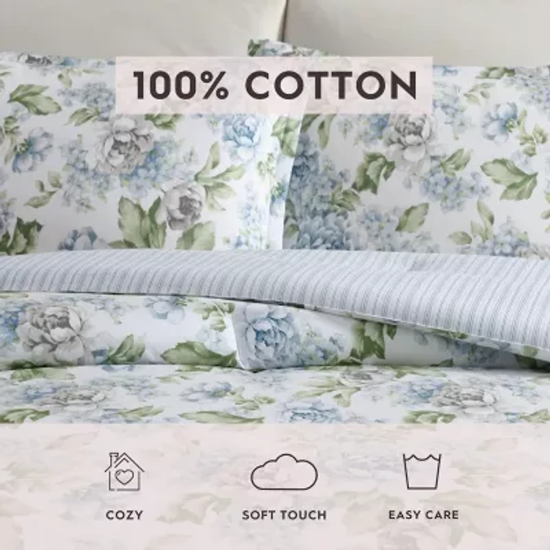 Laura Ashley Tapestry Rose 3-pc. Comforter Set