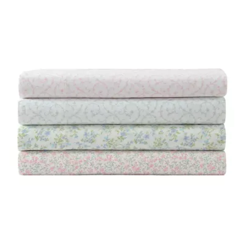 Laura Ashley Cotton Percale Sheet Set