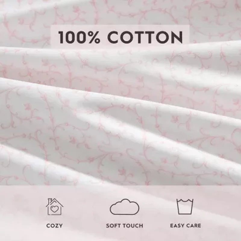 Laura Ashley Cotton Percale Sheet Set