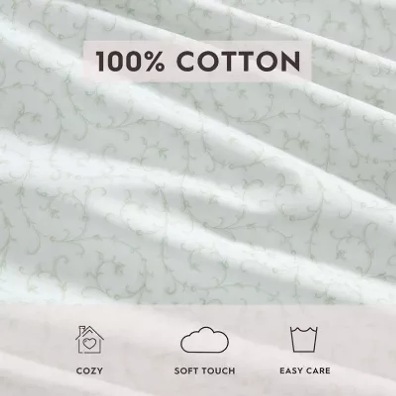 Laura Ashley Cotton Percale Sheet Set