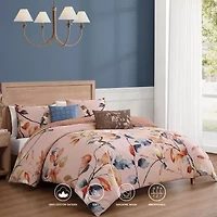 Bebejan Peachy Dogwood 5-pc. Midweight Reversible Comforter Set