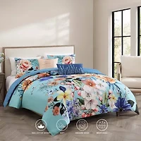 Bebejan Turquoise Reverie 5-pc. Reversible Comforter Set