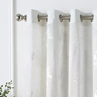 Martha Stewart Soriah Grommet Top Sheer Single Curtain Panel