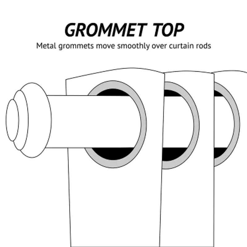 Martha Stewart Soriah Grommet Top Sheer Single Curtain Panel