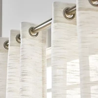 Martha Stewart Harmony Grommet Top Sheer Single Curtain Panel