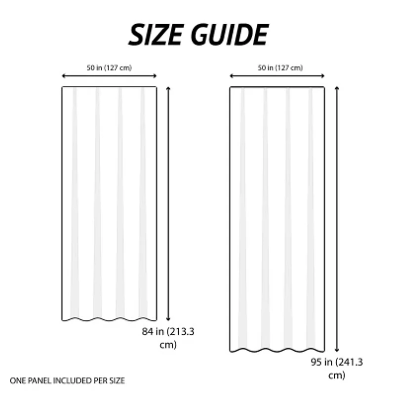 Martha Stewart Spring Blooms Grommet Top Sheer Single Curtain Panel