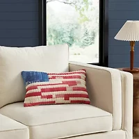 AMERICAN SPIRIT® Patchwork Flag Oblong Throw Pillow