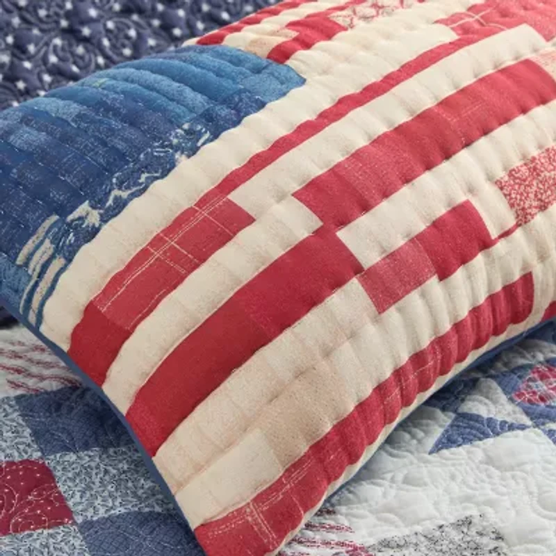 AMERICAN SPIRIT® Patchwork Flag Oblong Throw Pillow