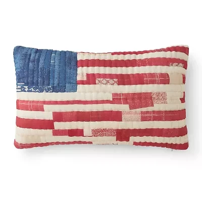 AMERICAN SPIRIT® Patchwork Flag Oblong Throw Pillow