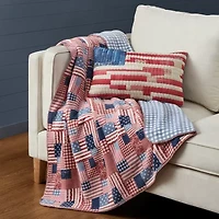 AMERICAN SPIRIT® Patchwork Flag Oblong Throw Pillow