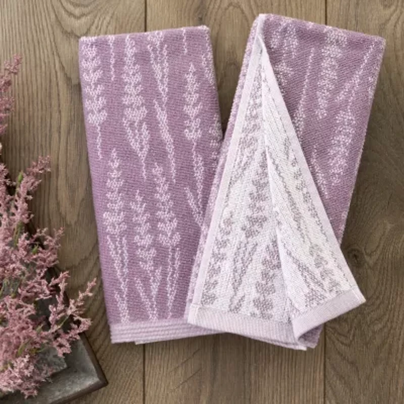 Saturday Knight Lavender Silhouette 2-pc. Floral Hand Towel