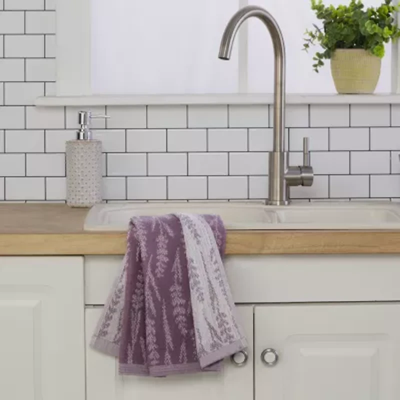 Saturday Knight Lavender Silhouette 2-pc. Floral Hand Towel