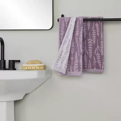 Saturday Knight Lavender Silhouette 2-pc. Floral Hand Towel