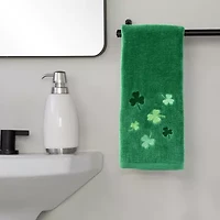 Saturday Knight Tossed Shamrocks 2-pc. Hand Towel