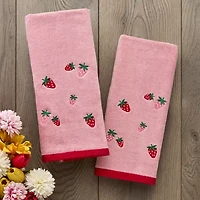 Saturday Knight Strawberry Toss 2-pc. Hand Towel