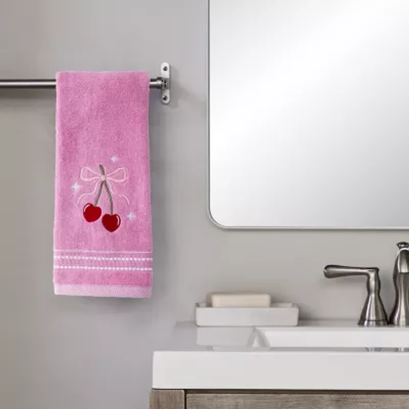 Saturday Knight Cherry Hearts 2-pc. Hand Towel