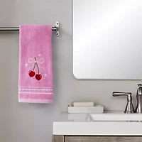 Saturday Knight Cherry Hearts 2-pc. Hand Towel