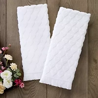 Saturday Knight Heart Jacquard 2-pc. Hand Towel