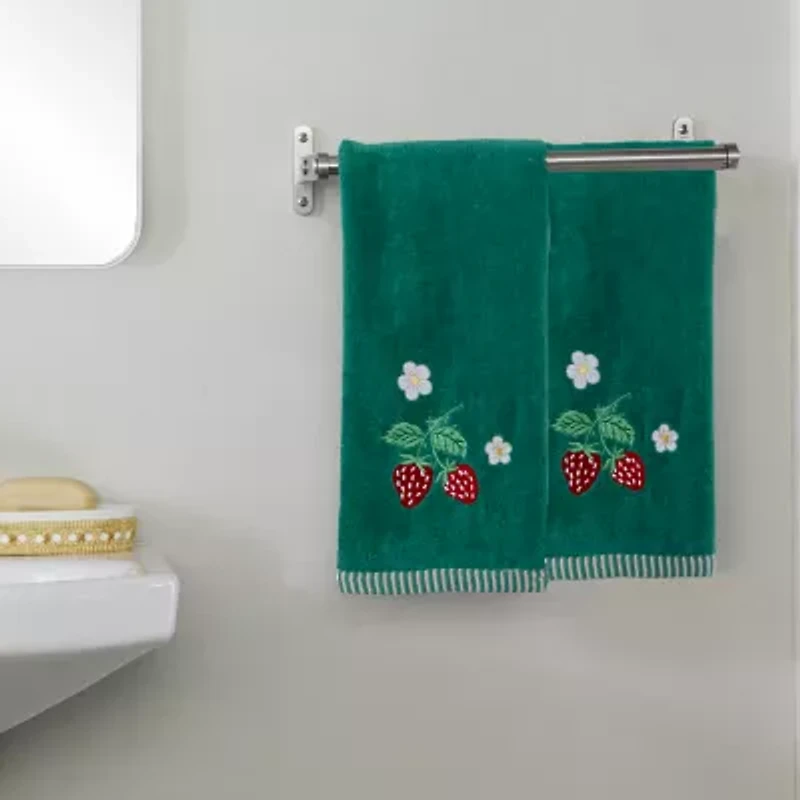Saturday Knight Strawberry Vine 2-pc. Hand Towel