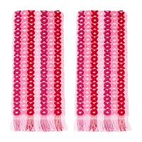 Saturday Knight Xoxo Jacquard 2-pc. Hand Towel