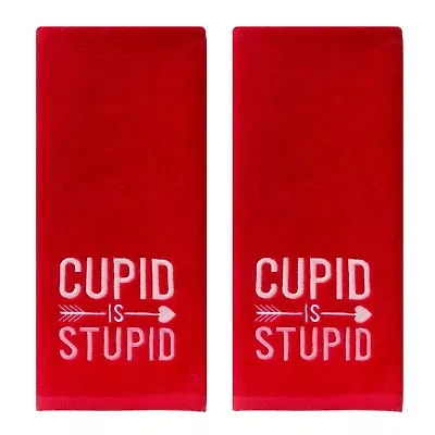 Saturday Knight Cupid Is 2-pc. Hand Towel