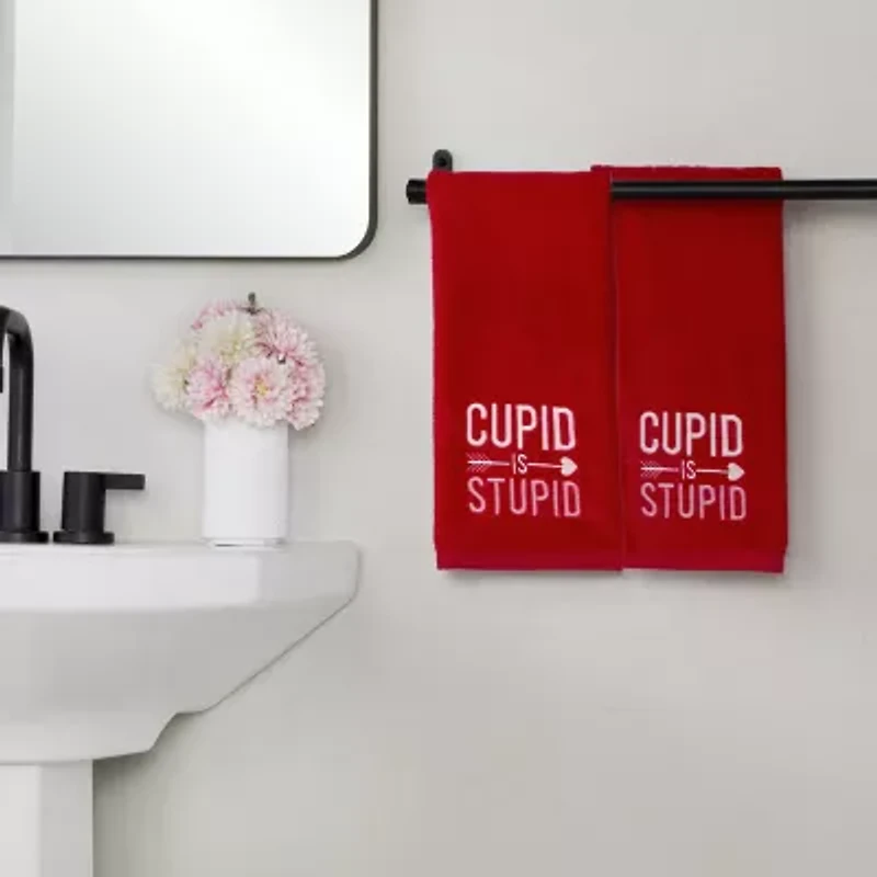 Saturday Knight Cupid Is 2-pc. Hand Towel