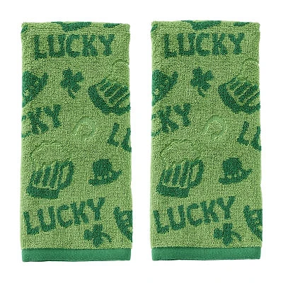 Saturday Knight Lucky Jacquard 2-pc. Hand Towel
