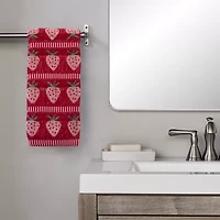 Saturday Knight Strawberry Jacquard 2-pc. Hand Towel