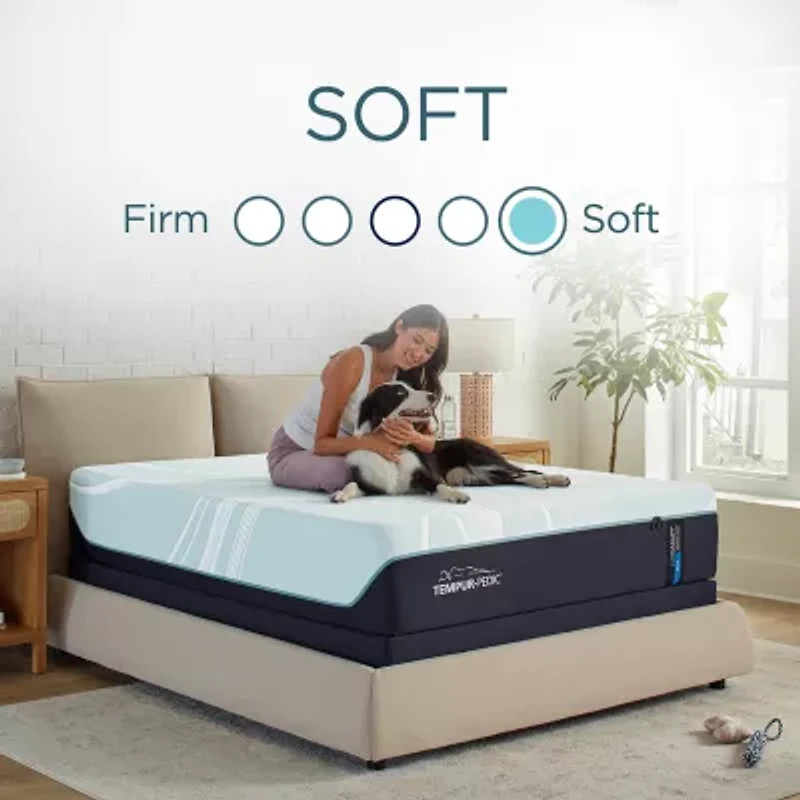 TEMPUR-Pedic LuxeAdapt 13" Soft Tight Top – Mattress + Box Spring