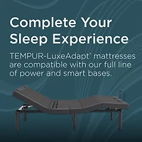 TEMPUR-Pedic LuxeAdapt 13" Hybrid Medium Tight Top – Mattress + Box Spring