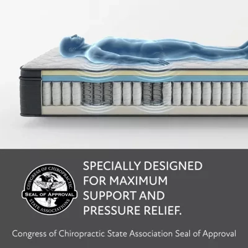 Fieldcrest Legacy Elite 13.5" Hybrid Firm Euro Top - Mattress Only