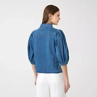 RM Rebecca Minkoff Womens Elbow Sleeve Blouse