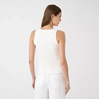 RM Rebecca Minkoff Womens Round Neck Sleeveless Tank Top