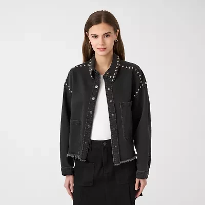 RM Rebecca Minkoff Womens Studded Jacket