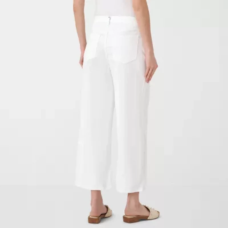 RM Rebecca Minkoff Womens Wide Leg Mid Rise Cropped Pant