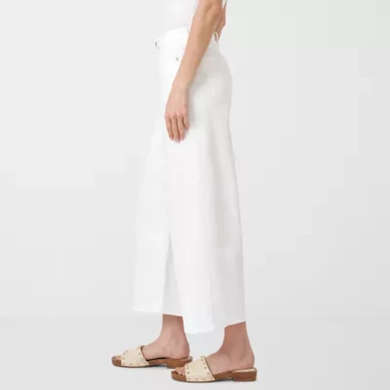 RM Rebecca Minkoff Womens Wide Leg Mid Rise Cropped Pant