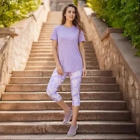 Skechers Womens GOWALK Printed High Rise Capri
