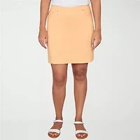 Hearts Of Palm Pull On Womens Mid Rise Skort
