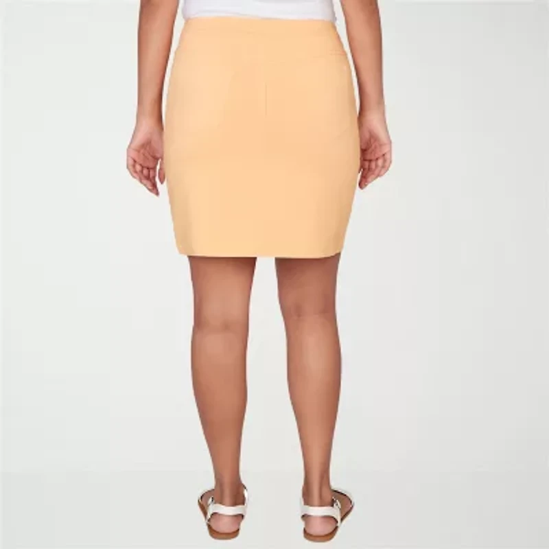 Hearts Of Palm Pull On Womens Mid Rise Skort