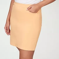 Hearts Of Palm Pull On Womens Mid Rise Skort