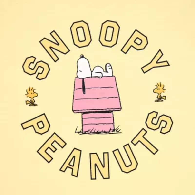 Peanuts Baby Tee Womens Juniors Crew Neck Short Sleeve Graphic T-Shirt