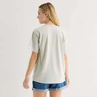 Bluey Boyfriend Tee Womens Juniors Crew Neck Short Sleeve Graphic T-Shirt