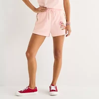 Womens High Rise Juniors Strawberry Shortcake Pull-On Short