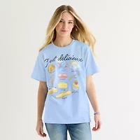 Ratatouille Boyfriend Tee Womens Juniors Crew Neck Short Sleeve Graphic T-Shirt