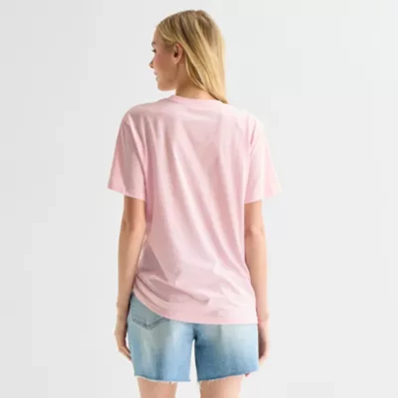 Spiderman New York Boyfriend Tee Womens Juniors Crew Neck Short Sleeve Graphic T-Shirt