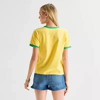 Brazil Baby Tee Womens Juniors Crew Neck Short Sleeve Graphic T-Shirt