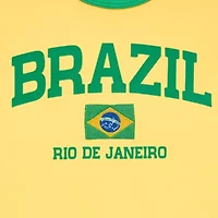 Brazil Baby Tee Womens Juniors Crew Neck Short Sleeve Graphic T-Shirt