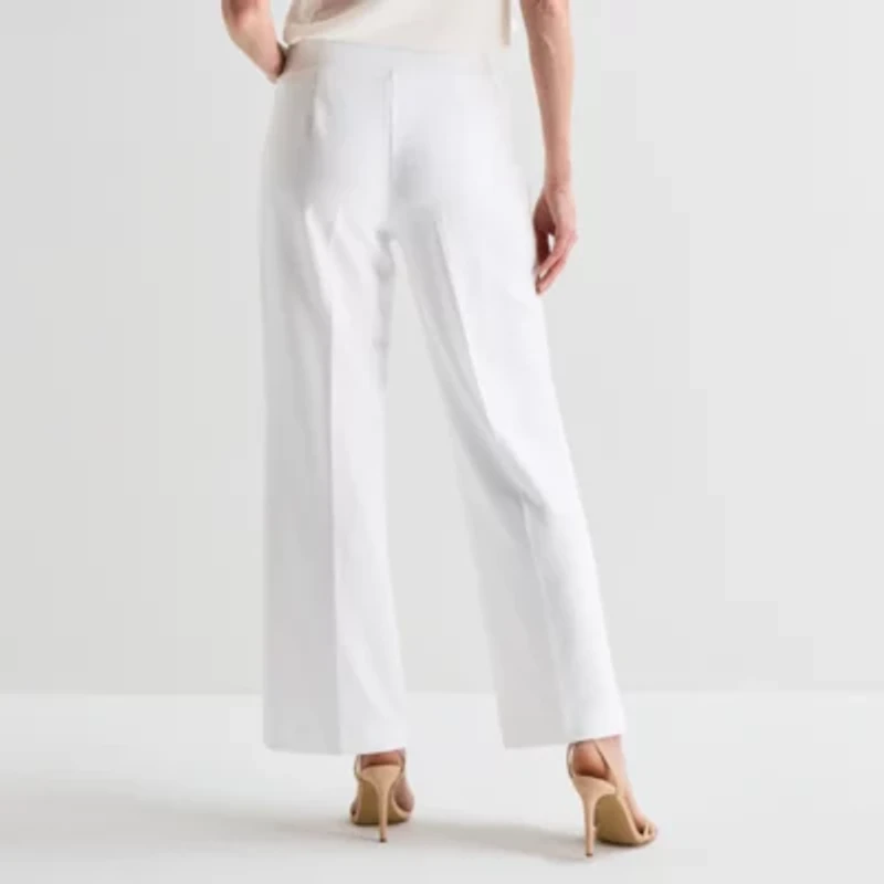 Black Label by Evan-Picone Womens Regular Fit Wide Leg Suit Pant