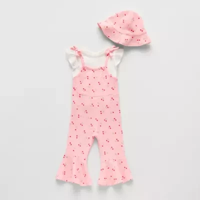 Btween Baby Girls 2-pc. Jumpsuit Set